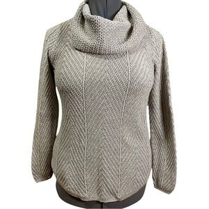 Eight Eight Eight Taupe Cowl Neck Sweater